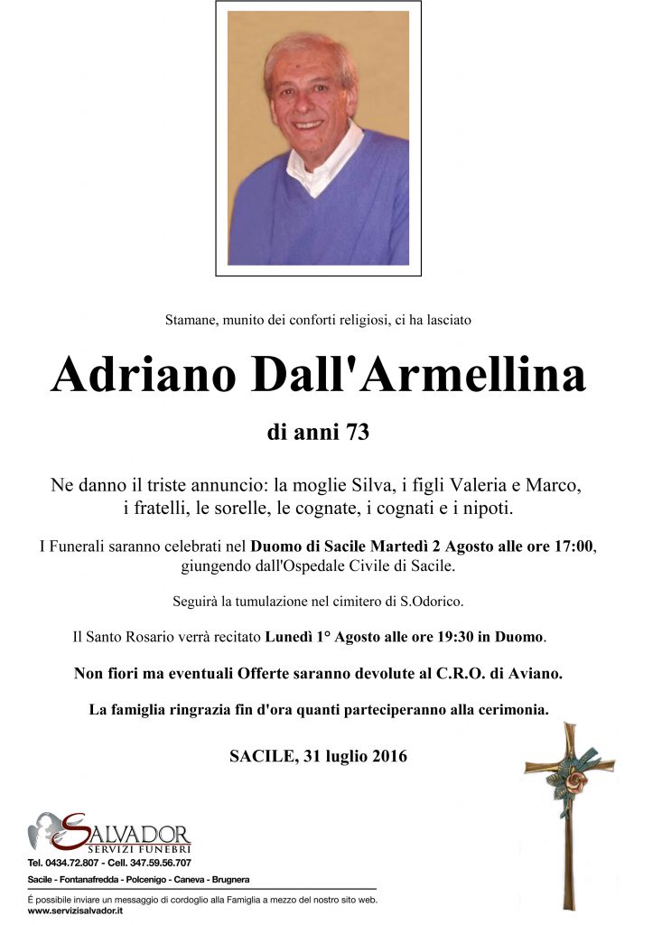 Epigrafi def Dall'Armellina Adriano