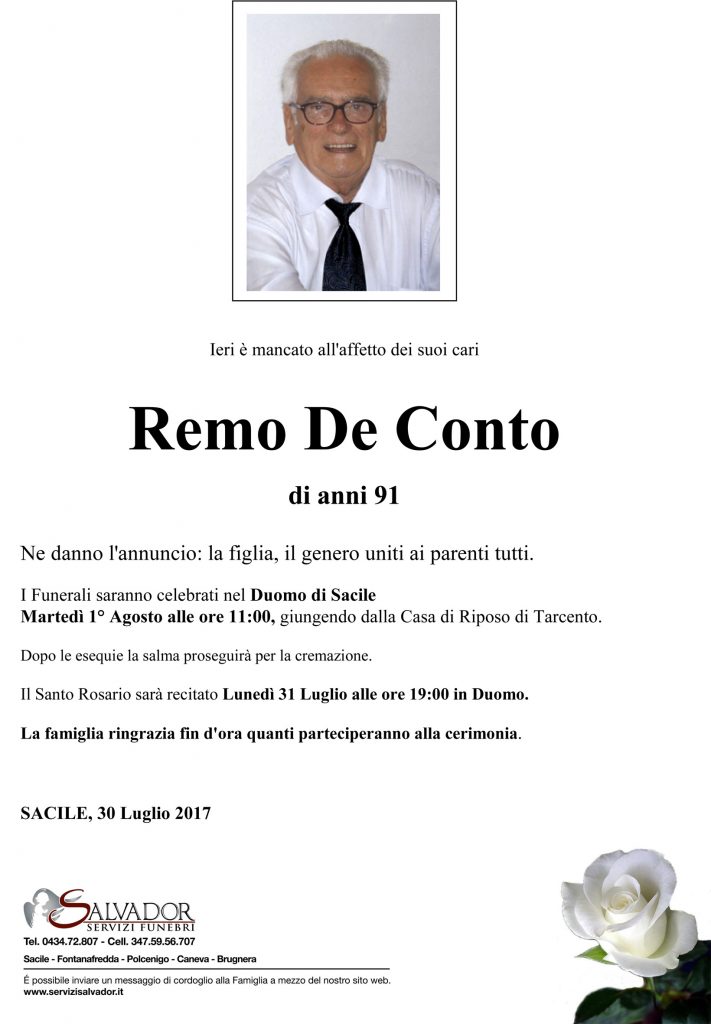 Epigrafe def. De Conto Remo
