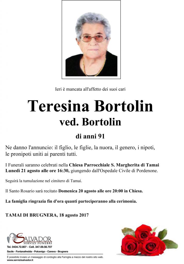 Epigrafe def. BORTOLIN Teresina